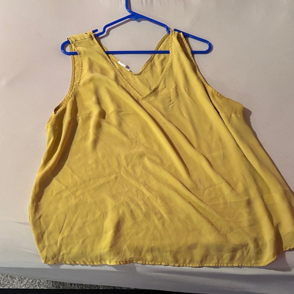 Maurices Mustard Yellow Tank Top